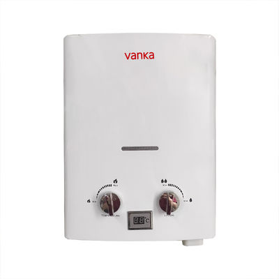 Bình Nóng Lạnh Gas Trực Tiếp 6L Di Động Ngoài Trời, Hai Núm Vặn