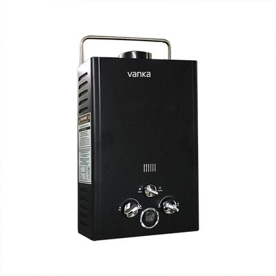 Máy sưởi nước không thùng LPG di động màu đen 12L