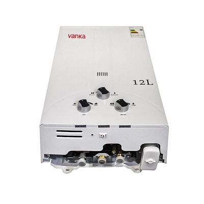 Máy nước nóng gas tự nhiên không bình chứa 12L gắn tường 110V, nước nóng tức thời theo yêu cầu cho phòng tắm gia đình, khách sạn và căn hộ