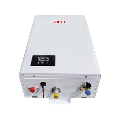 Máy nước nóng gas kỹ thuật số 16L điều nhiệt, ống khói đơn, tiết kiệm năng lượng, vận hành êm ái màu trắng