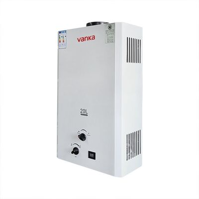 Máy nước nóng không bình 20L màu xám điều chỉnh nhiệt độ – Thiết kế ống khói kép