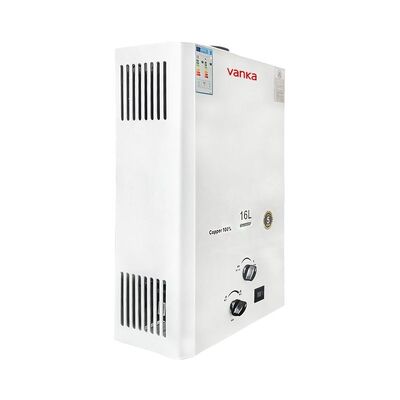 Máy nước nóng gas dân dụng 16L có điều nhiệt, ống khói cân bằng & Hệ thống an toàn khí thải trực tiếp