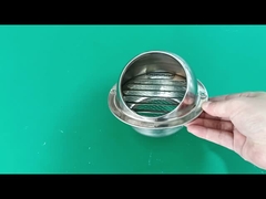 Nắp lưới thông gió tròn bằng thép không gỉ gắn tường, chống mưa, chống gió, thông gió xả